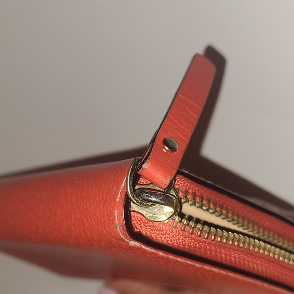 Kate Spade Wellesley Neda Zip Around Wallet Burnt Orange - Picture 5 of 5